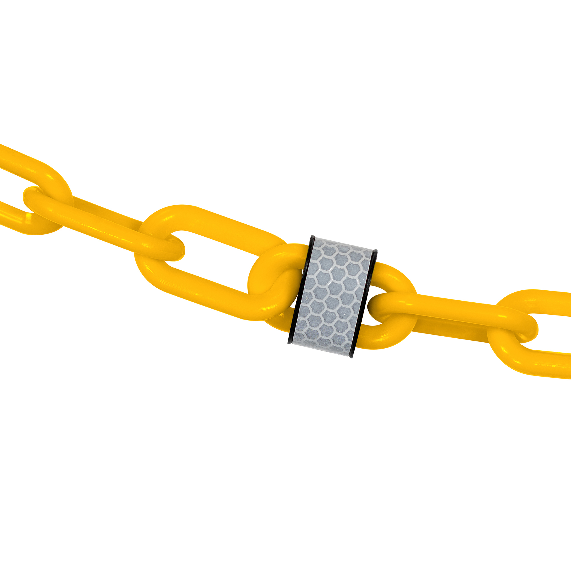 Mr. Chain Reflective Plastic Safety Chain — 2in. x 100ft., Traffic Yellow, Model# 52028-100